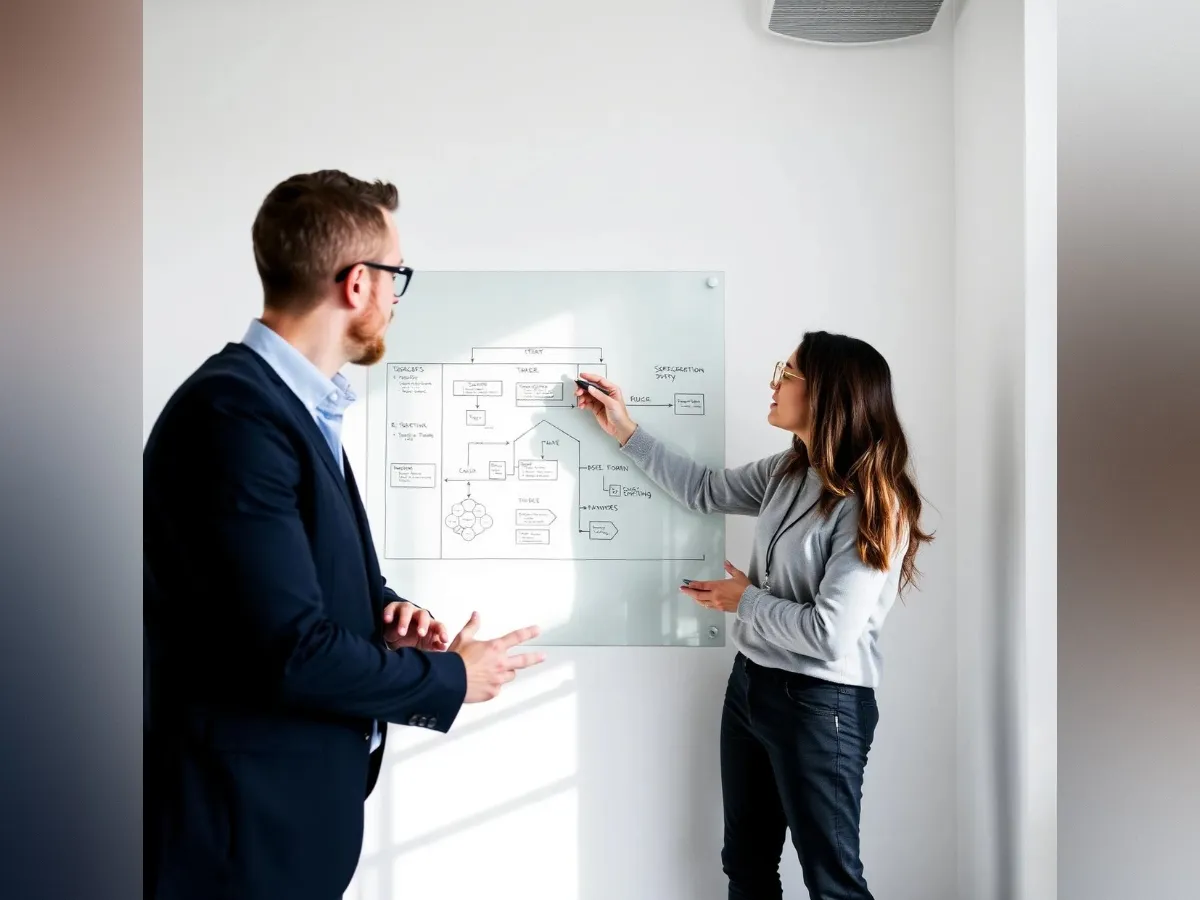 Techtrix engineers planning a software architecture together
